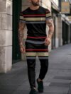 Stylish Newness Urban Edge Mens Print Tracksuit in premium polyester showcasing its comfortable and fashionable design
