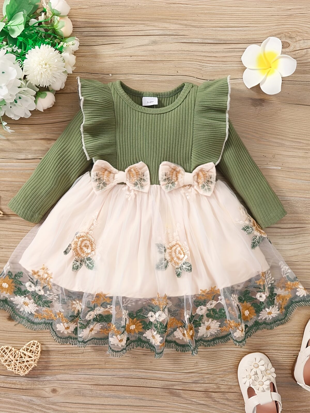 Enchanted Garden Floral Print Dress from Newness A charming adorable dress perfect for spring and fall