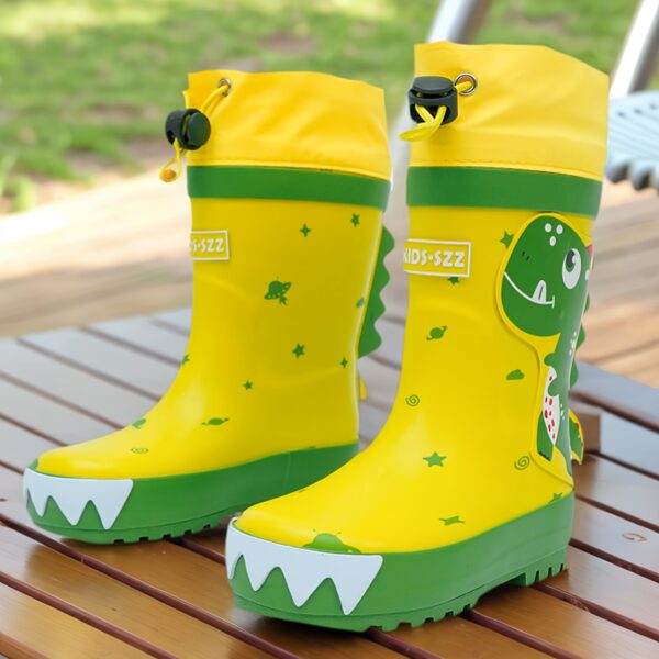 Newness Adventure Ready Dino Rain Boots Adorable dinosaur rain boots perfect for kids rainy day adventures