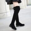 Newness Effortless Chic Knee High Boots Stylish brown leather knee high boots perfect for fall and winter