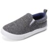 Stylish and comfortable preppy plaid canvas slip on shoes for boys perfect for casual wear