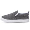 Stylish and comfortable preppy plaid canvas slip on shoes for boys perfect for casual wear