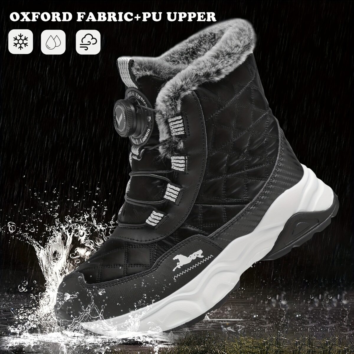 FANGFIUP Arctic Explorer Kids Winter Boots Stylish and warm winter boots ideal for snow hiking and outdoor play