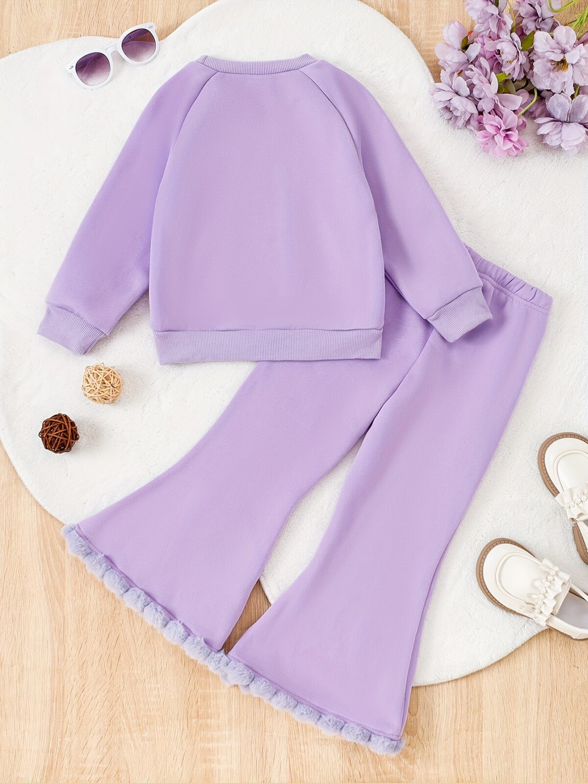 Adorable girls fleece set in pink and white perfect for autumn or winter The set includes a matching fleece jacket and pants ideal for keeping your little one warm and cozy