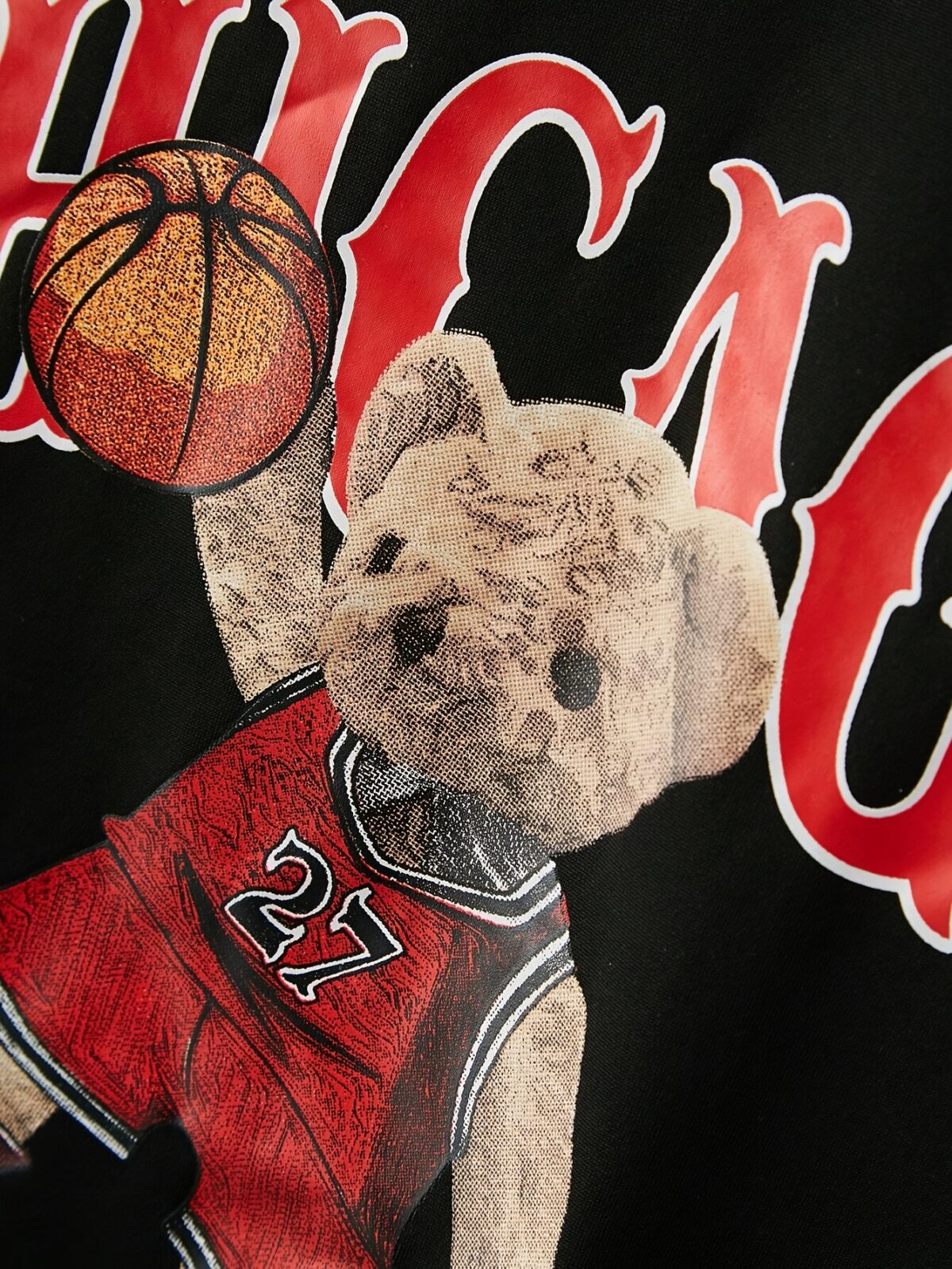 Adorable Chicago Bulls teddy bear set perfect for summer Sporty and breathable polyester