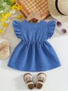 Adorable Summer Bloom baby girl dress perfect for summer outings and back to school events The dress features a delightful floral print and comfortable breathable fabric
