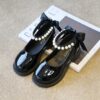 Enchanted Garden Girls Beaded Shoes by Newness Elegant beaded shoes perfect for weddings and parties