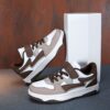 Stylish striped childrens PU sneakers perfect for spring fall and winter Newness brand