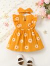 Adorable BrownBark daisy dress set perfect for summer This cute and stylish outfit features a charming daisy print and is ideal for warm weather