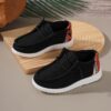 Newness Boys Playful Plaid Loafers in stylish plaid pattern perfect for school or play Breathable lightweight and durable