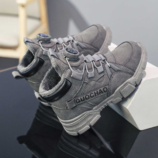 Stylish boys high top sneakers from Newness perfect for winter adventures Durable and fashionable design in a range of colors