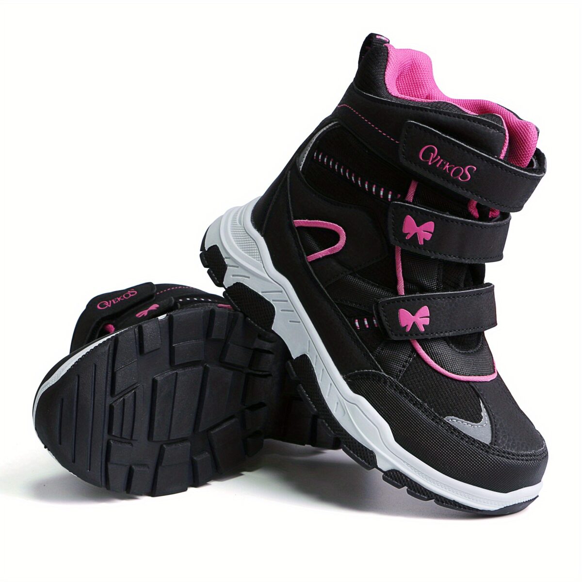 Stylish and warm girls winter boots with a cute bow detail perfect for keeping little feet cozy and fashionable during the cold season