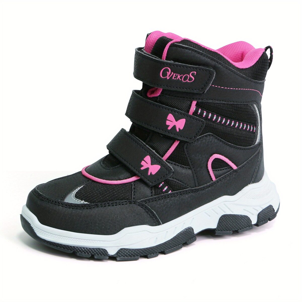 Stylish and warm girls winter boots with a cute bow detail perfect for keeping little feet cozy and fashionable during the cold season