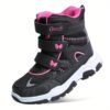 Stylish and warm girls winter boots with a cute bow detail perfect for keeping little feet cozy and fashionable during the cold season