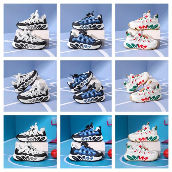 Stylish and comfortable Velocity Kids Sneakers in breathable PU perfect for play or casual wear