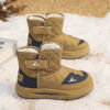 Stylish and warm quilted urban boys winter sneakers from Newnesss trendy collection Perfect for keeping little feet warm and fashionable during the cold winter months