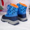 Stylish and durable Newness Explorer Kids Winter Boots perfect for snowy adventures Image shows children wearing the boots playing in the snow