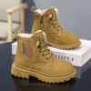 Newness Urban Explorer Boys High Top Boots in brown leather showcasing durability and style