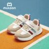 Stylish Mutoon Coastal Breeze Toddler Sneakers in white providing lightweight comfort for little feet