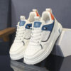 Stylish boys platform shoes in white perfect for spring These Newness Spring Step Boys Platform Shoes feature a chunky sole and modern design
