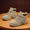 Stylish and durable Newness British Style Boys High Top Boots in brown leather Perfect for school playdates or special occasions
