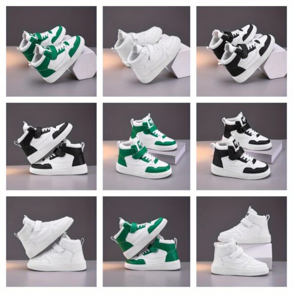 Stylish Newness Colorblocked Kids High Tops in vibrant color combinations perfect for spring summer and fall Durable and comfortable for active kids