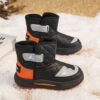 Stylish and warm quilted urban boys winter sneakers from Newnesss trendy collection Perfect for keeping little feet warm and fashionable during the cold winter months