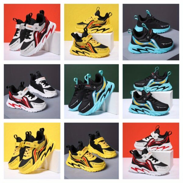 Newness Velocity Kids Sneakers in multiple colors durable stylish sneakers for active children