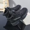 Stylish boys high top sneakers from Newness perfect for winter adventures Durable and fashionable design in a range of colors