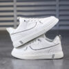 Stylish boys platform shoes in white perfect for spring These Newness Spring Step Boys Platform Shoes feature a chunky sole and modern design