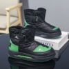 Stylish and warm quilted urban boys winter sneakers from Newnesss trendy collection Perfect for keeping little feet warm and fashionable during the cold winter months