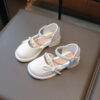 Adorable Spring Meadow girls sandals in pink and white perfect for spring and summer Stylish girls footwear from Newness