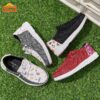 Kids Playful Plaid Slip Ons by Newness stylish and comfortable DACLAY plaid slip on shoes with breathable fabric and cushioned insole