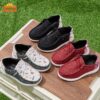 Kids Playful Plaid Slip Ons by Newness stylish and comfortable DACLAY plaid slip on shoes with breathable fabric and cushioned insole