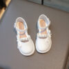 Adorable Spring Meadow girls sandals in pink and white perfect for spring and summer Stylish girls footwear from Newness