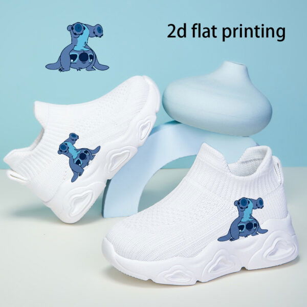 Kids Playful Stitch Cartoon Sneakers by Newness Stylish and comfortable cartoon sneakers in vibrant colors perfect for play Breathable and lightweight design
