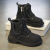 Newness Urban Explorer Boys High Top Boots in brown leather showcasing durability and style