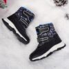 Stylish and durable Newness Explorer Kids Winter Boots perfect for snowy adventures Image shows children wearing the boots playing in the snow