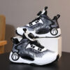 Stylish and comfortable Velocity Kids basketball shoes by Newness perfect for active play Image shows kids shoes in detail