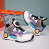 Stylish and comfortable Velocity Kids basketball shoes by Newness perfect for active play Image shows kids shoes in detail
