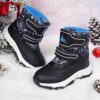 Stylish and durable Newness Explorer Kids Winter Boots perfect for snowy adventures Image shows children wearing the boots playing in the snow