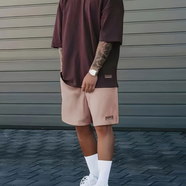 Newness Urban Explorer Mens Summer Outfit Set Effortlessly cool summer outfit for men featuring a stylish shirt and shorts combination perfect for any occasion