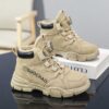 Stylish boys high top sneakers from Newness perfect for winter adventures Durable and fashionable design in a range of colors