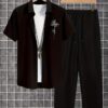Newness Dubai Nights Mens Summer Set A stylish and comfortable mens summer outfit in breathable woven fabric perfect for warm weather