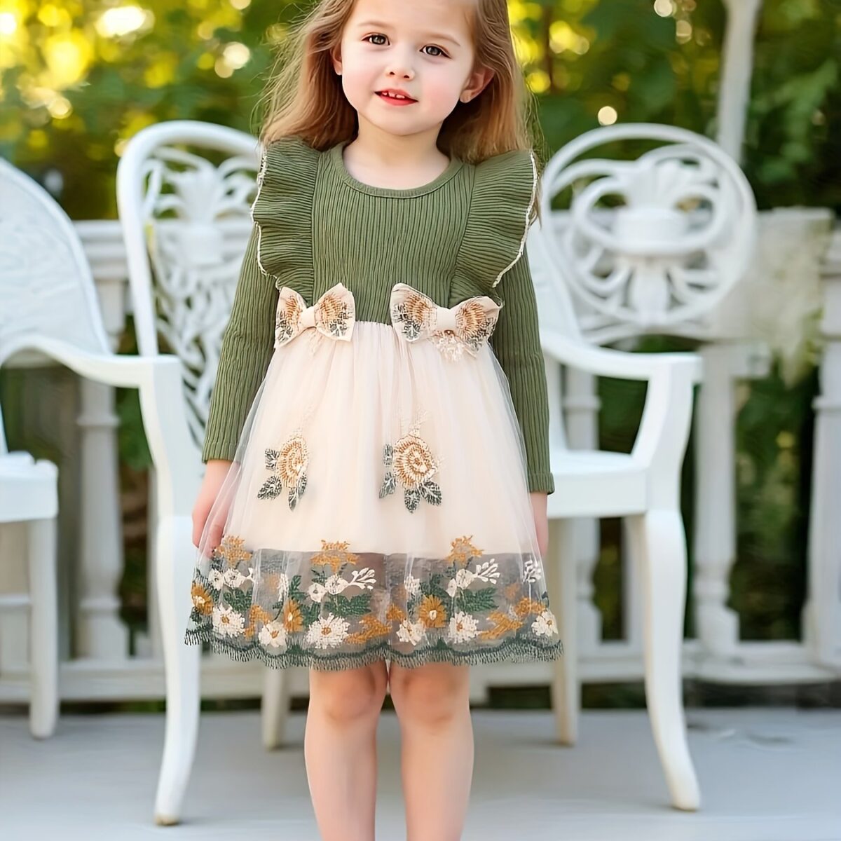Enchanted Garden Floral Print Dress from Newness A charming adorable dress perfect for spring and fall