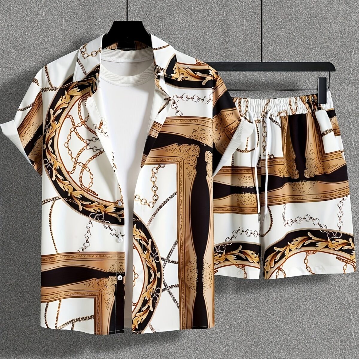 Stylish and breathable Dubai Nights Printed Summer Set by Newness perfect for any summer occasion